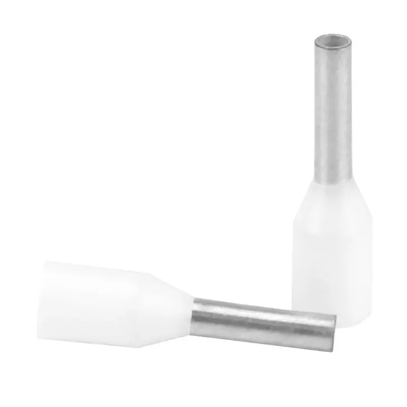 Pacer White 18-20 Awg Wire Ferrule - 6Mm Length - 25 Pack [Tfrl20-6Mm-25] 1
