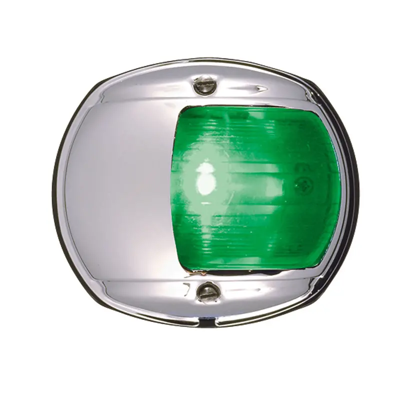 Perko Led Side Light - Green - 12V - Chrome Plated Housing [0170Msddp3] 1