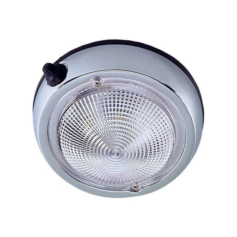 Perko Surface Mount Dome Light - 6" O.D.(5" Lens) - Chrome Plated [0300Dp2chr] 1
