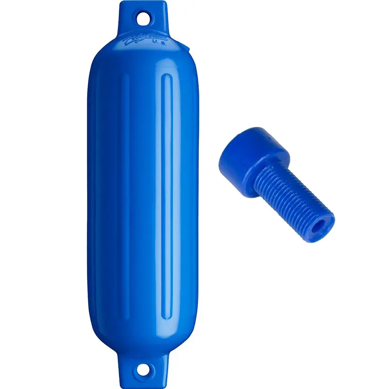 Polyform G-3 Twin Eye Fender 5.5" X 19" - Blue W/Adapter [G-3 Blue W/Air Adapter] 1