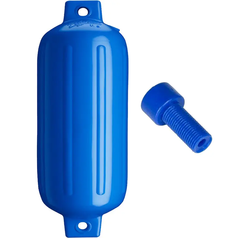Polyform G-6 Twin Eye Fender 11" X 30" - Blue W/Adapter [G-6 Blue W/Air Adapter] 1