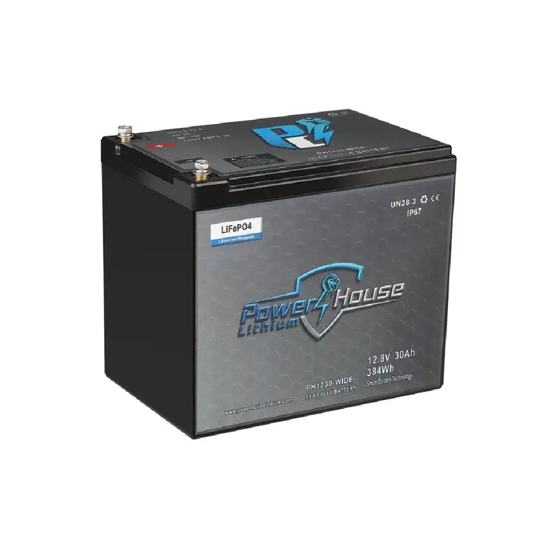 Powerhouse Lithium 12V 30Ah (Wide) Deep Cycle Battery 1