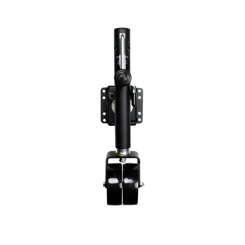 Powerwinch Select Series Jack - 1500Lb, Weld-On, Double Wheel, Carbon Black [21400-J-1500-W2-B-R] 1