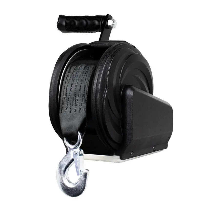 Powerwinch Select Series Winch 1,200Lb, 6" Crank Arm - Carbon Black [21400-W-1200-6-B-R] 1