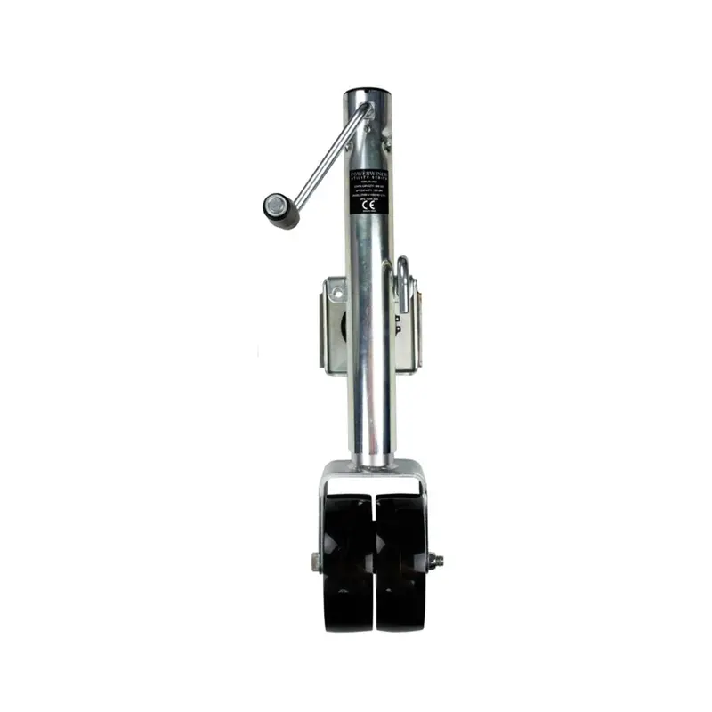 Powerwinch Utility Series Jack - 1500Lb, Weld-On, Double Wheel, Zinc [21500-J-1500-W2-Z-R] 1