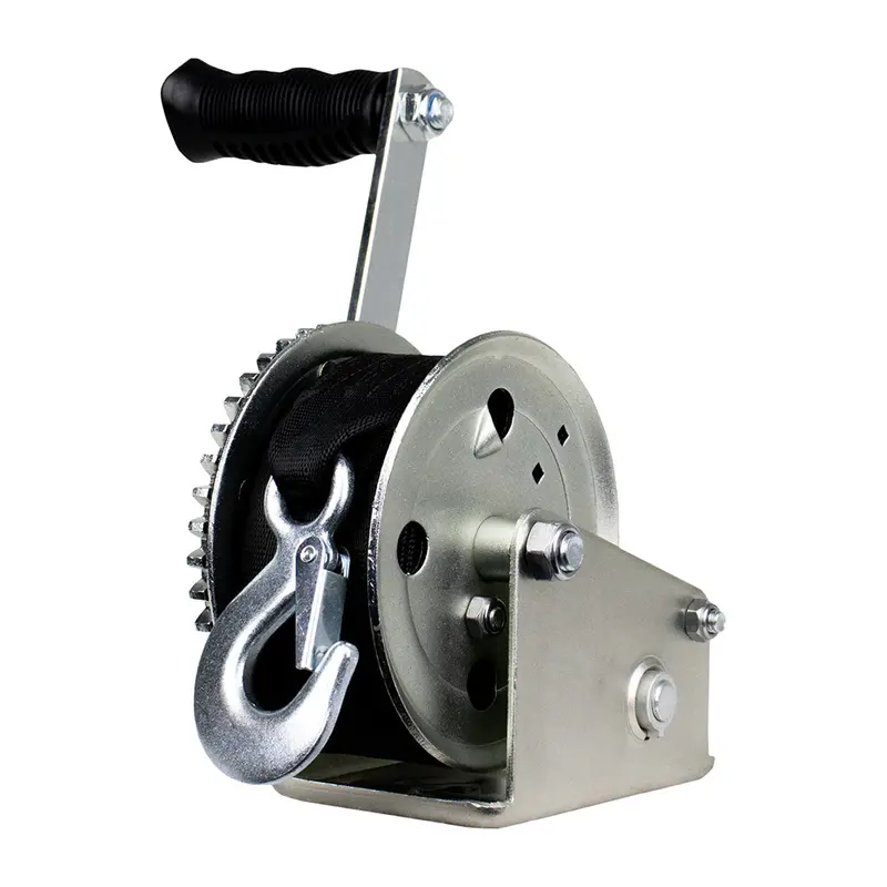 Powerwinch Utility Series Winch 1,400Lb, 8" Crank Arm - Zinc [21500-W-1400-8-Z-R] 1