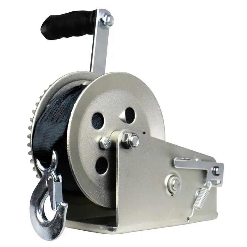 Powerwinch Utility Series Winch 2,500Lb, 2 Speed, 8" Crank Arm - Zinc [21500-W-2500-8-Z-R] 1