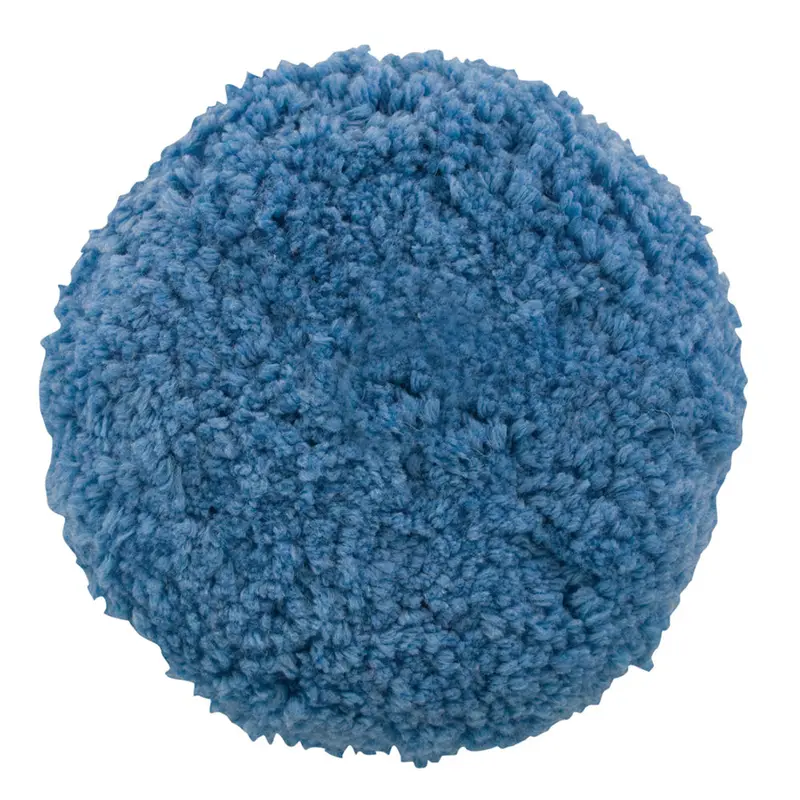 Presta Blue Blended Wool Medium Cutting Pad - 9" Screw-On Pad [890164] 1