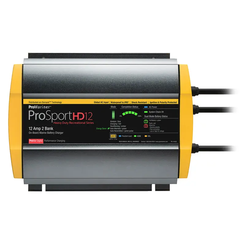 Promariner Prosporthd 12 Global Gen 4 - 12 Amp - 2 Bank Battery Charger [44026] 1