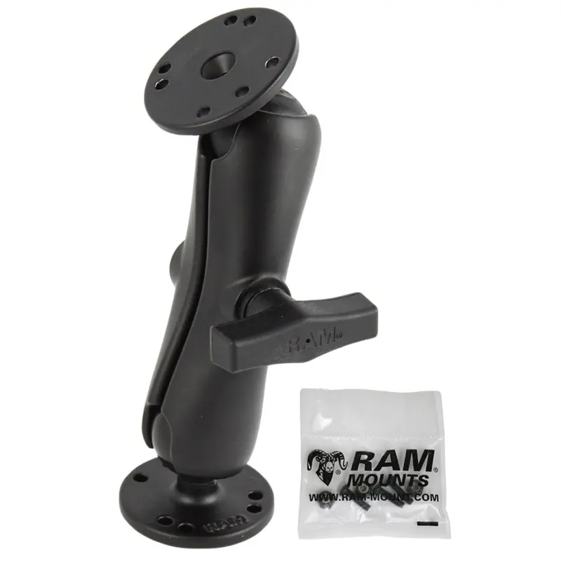 Ram Mount 1.5" Double Ball Mount With Hardware For Garmin Striker + More [Ram-101-G4] 1