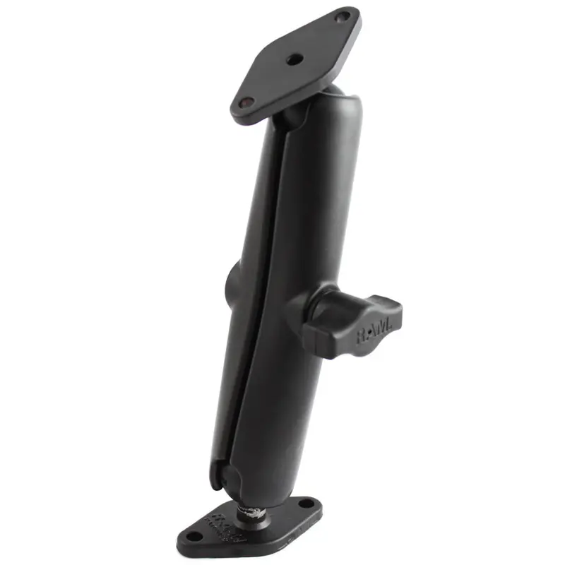 Ram Mount 1" Diameter Ball Mount W/Long Arm & 2 Diamond Bases [Ram-B-102U-C] 1