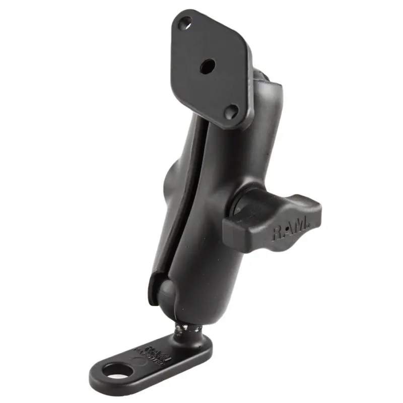 Ram Mount 11Mm Flat Base W/Double Socket Arm & Diamond Adapter [Ram-B-179U] 1