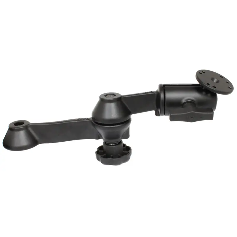 Ram Mount 12" Double Swing Arm W/2.5" Round Base - Powder Coated Marine Grade Aluminum [Ram-Vb-110-1U] 1