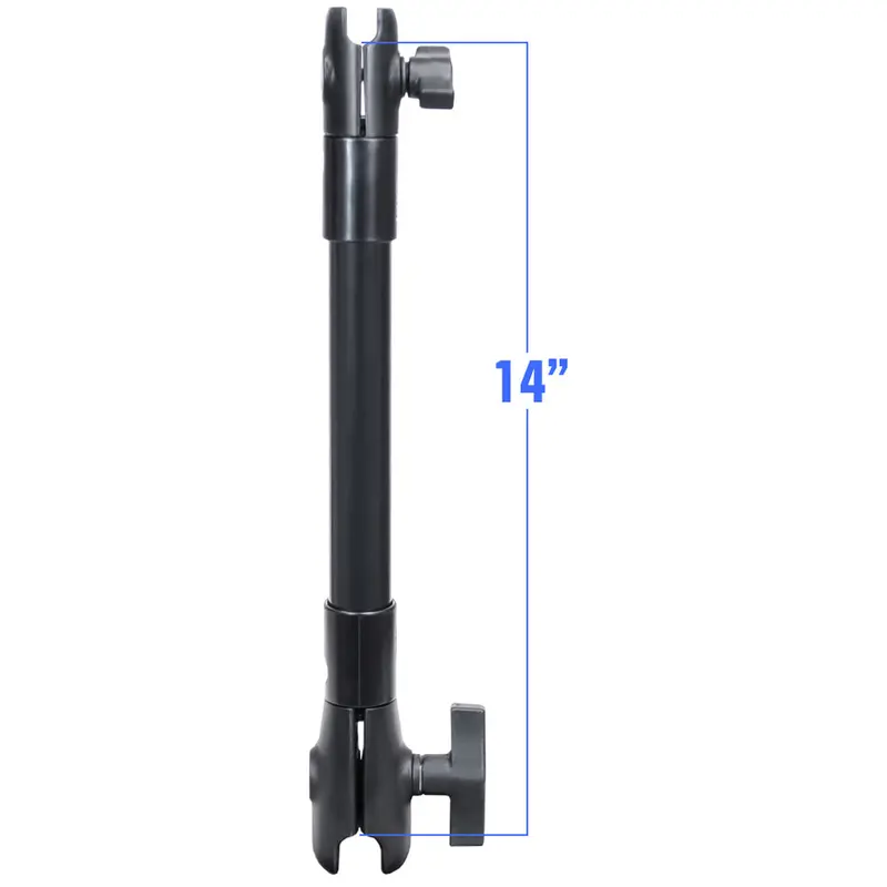 Ram Mount 14" Long Extension Pole W/1" And 1.5" Single Open Socket [Rap-Cb-201-14U] 1