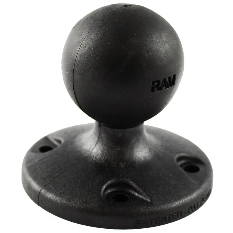 Ram Mount 2.5" Composite Round Base W/Amps Hole Pattern & 1.5" Ball [Rap-202U] 1