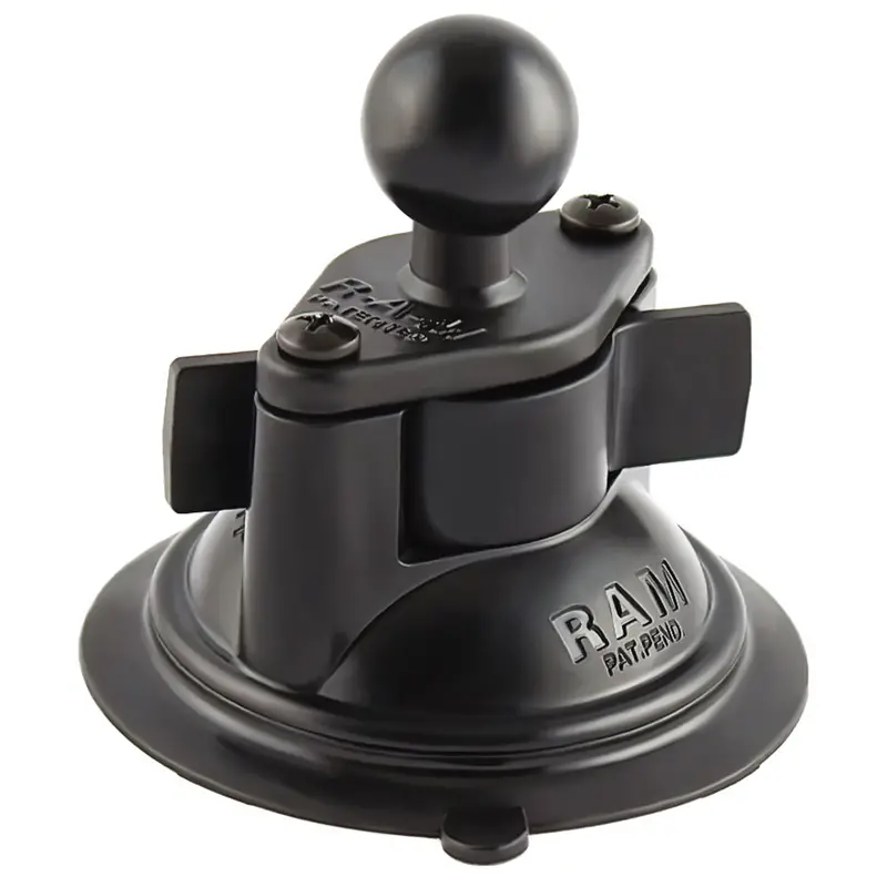 Ram Mount 3.25" Diameter Suction Cup Twist Lock Mount W/1" Ball [Ram-B-224-1U] 1