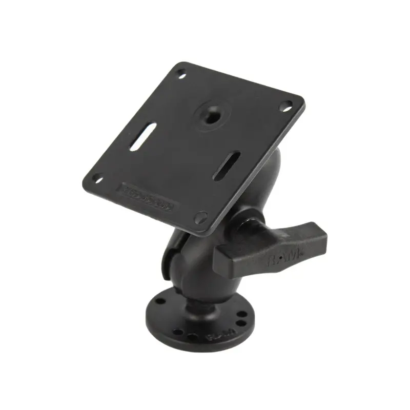 Ram Mount 3.625" Vesa Plate W/75 X 75Mm Hole Pattern And Short Arm Surface Mount [Ram-101U-B-2461] 1