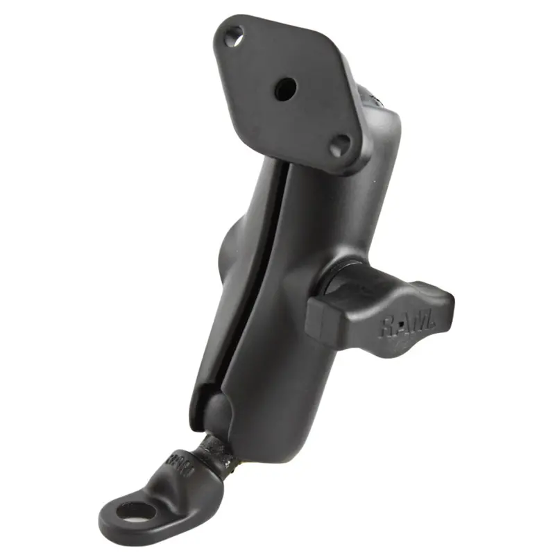Ram Mount 9Mm Angled Base W/Double Socket Arm & Diamond Adapter [Ram-B-180U] 1