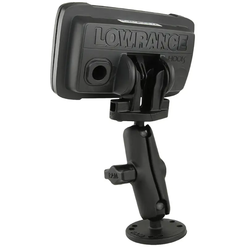 Ram Mount B Size 1" Fishfinder Mount For The Lowrance Hook2 Series [Ram-B-101-Lo12] 1