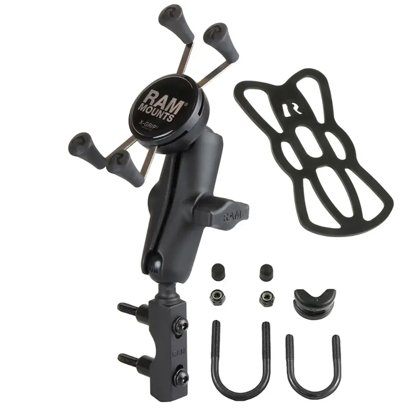 Ram Mount Combination Brake/Clutch Reservoir U-Bolt Mount W/Universal X-Grip Cell/Iphone Cradle [Ram-B-174-Un7u] 1