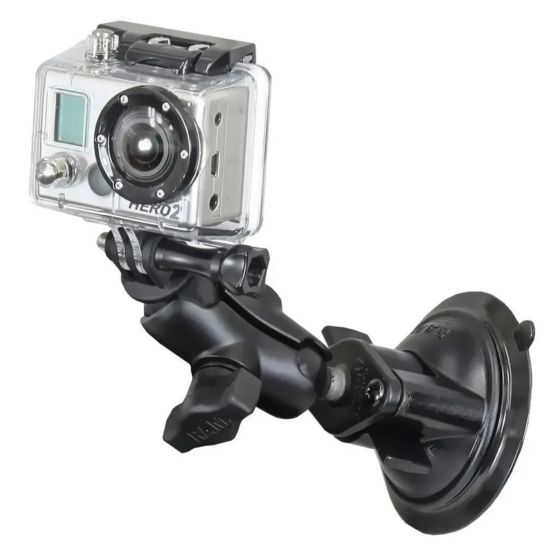Ram Mount Gopro Hero Short Arm Suction Cup Mount [Ram-B-166-A-Gop1u] 1