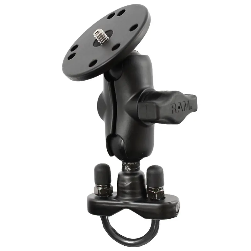 Ram Mount Handlebar U-Bolt Base Short Arm W/1/4" -20 Threaded Stud F/ Cameras [Ram-B-149Za-C1u] 1