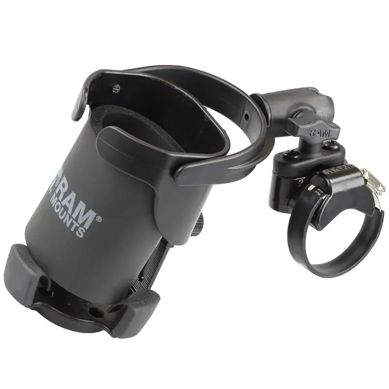 Ram Mount Level Cup Xl Low Profile Mount W/Large Strap Clamp Base [Rap-B-417-200-1-231Z-2Nubu] 1