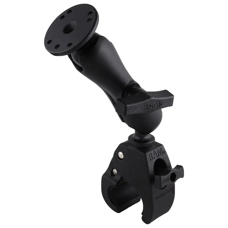Ram Mount Medium Tough-Claw Base W/Double Socket Arm & 1.5" Round Base Adapter [Rap-404-202U] 1