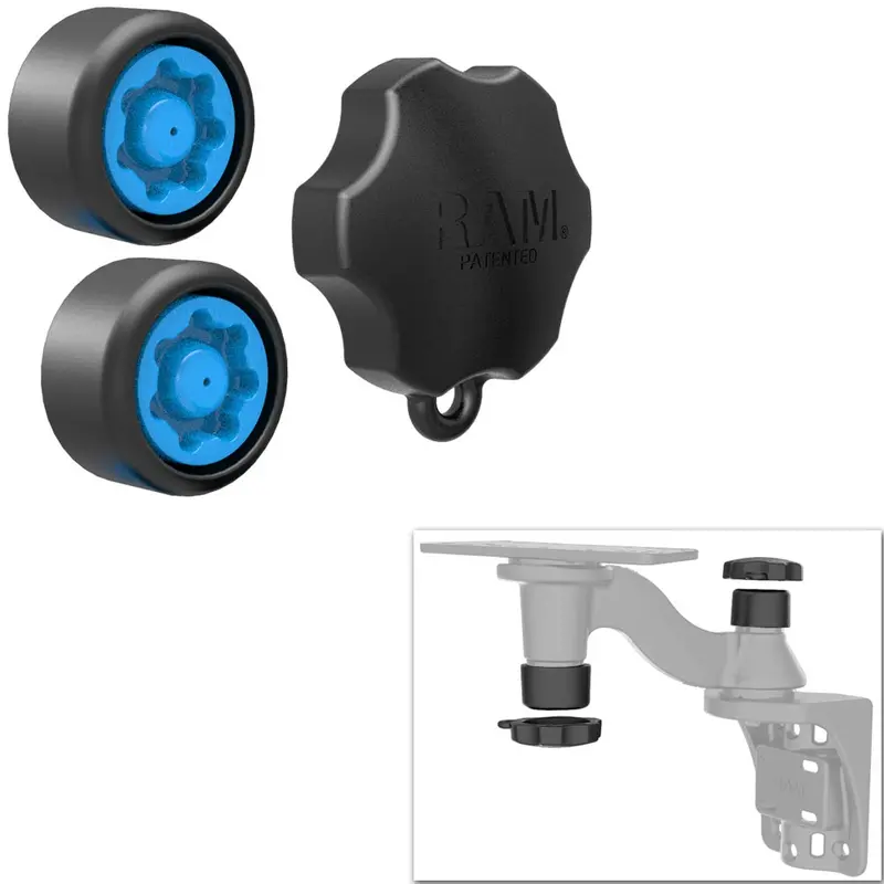Ram Mount Pin-Lock Security Kit F/ Single Swing Arm Mount [Rap-S-Knob-109U] 1