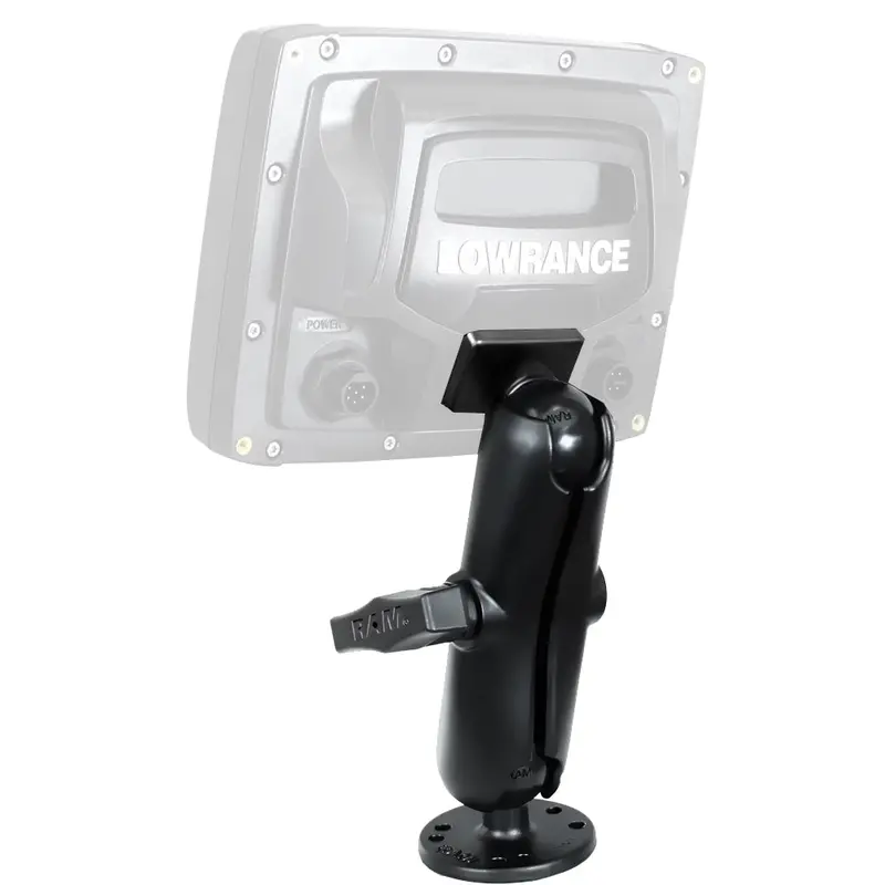 Ram Mount Quick Release Mount F/Lowrance Mark & Elite 5 [Ram-101-Lo11] 1