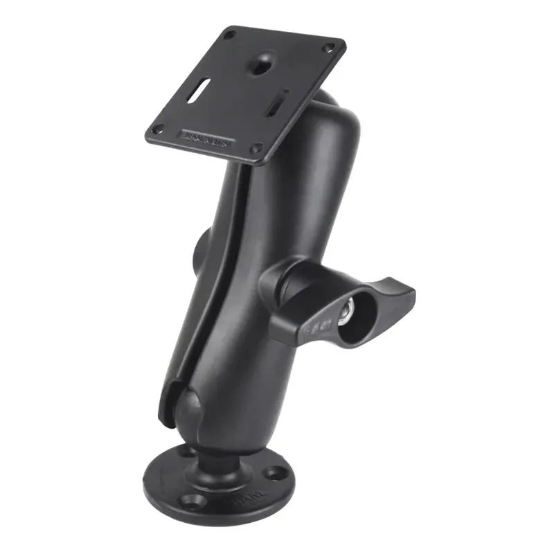 Ram Mount Ram Double Ball Mount W/75 X 75Mm Vesa Plate  Jam Nut - Medium [Ram-D-101U-Mi1-2461] 1