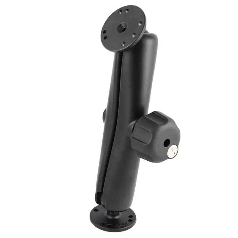 Ram Mount Ram Double Ball Mount W/Key Lock Knob [Ram-101U-Dl] 1