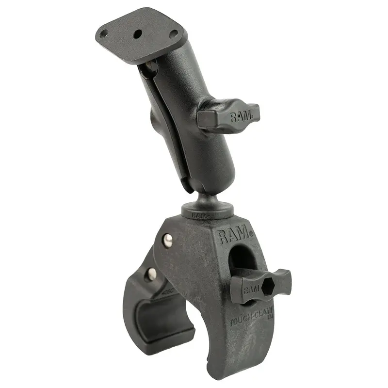 Ram Mount Ram Tough-Claw Medium Clamp Mount W/Diamond Plate [Ram-B-404-238U] 1