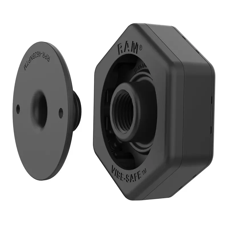 Ram Mount Ram Vibe-Safe W/Npt Adapter F/2-Hole Holders [Rap-462Npt] 1