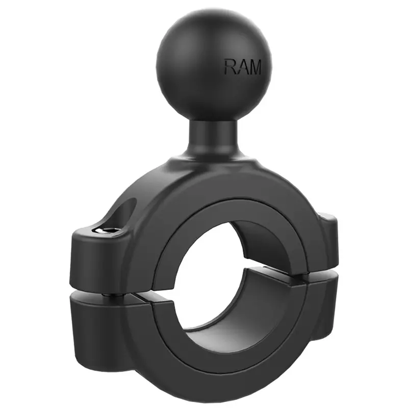 Ram Mount Torque 3/4" - 1" Diameter Handlebar/Rail Base W/1" Ball [Ram-B-408-75-1U] 1