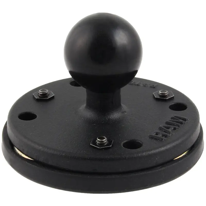 Ram Mount Triple Magnetic 2.5" Round Base W/1" Ball [Ram-B-202-339U] 1