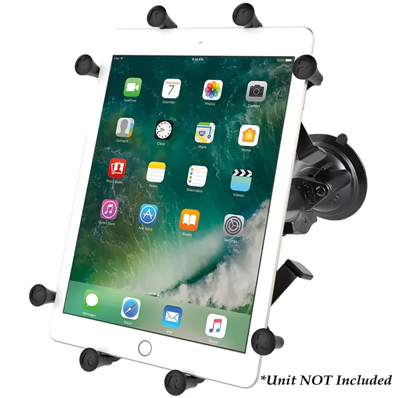 Ram Mount Twist-Lock Suction Cup Mount W/Universal X-Grip Cradle For 10" Large Tablets [Ram-B-166-Un9u] 1