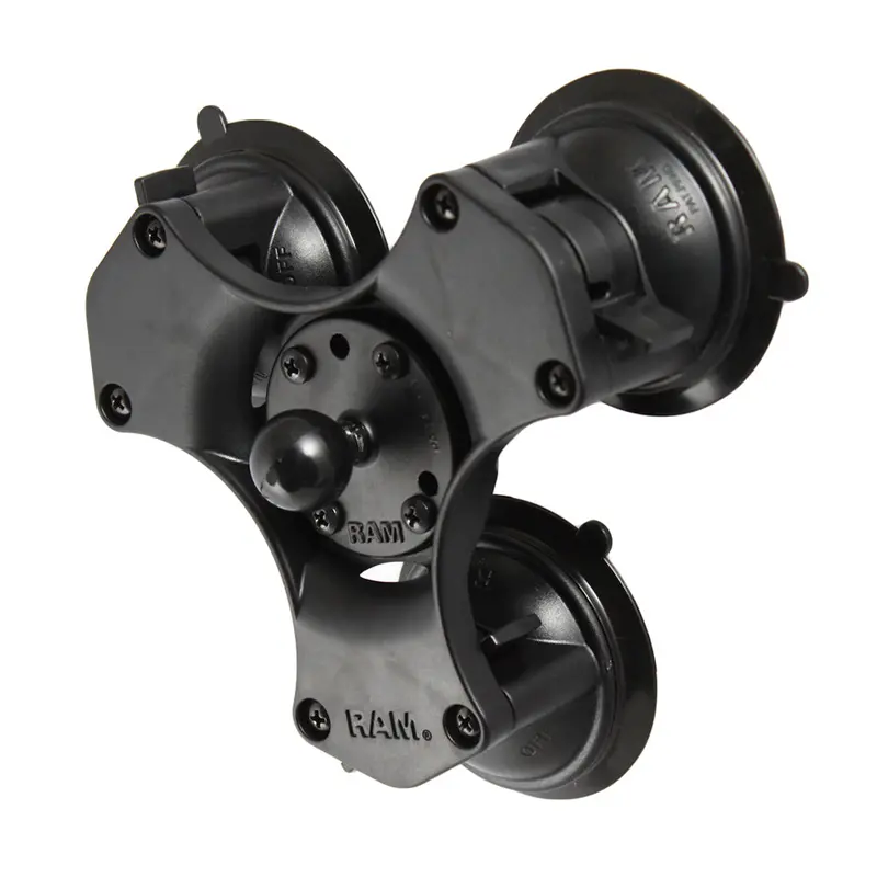 Ram Mount Twist-Lock Triple Suction Cup Ball Base [Rap-B-365-224-1U] 1