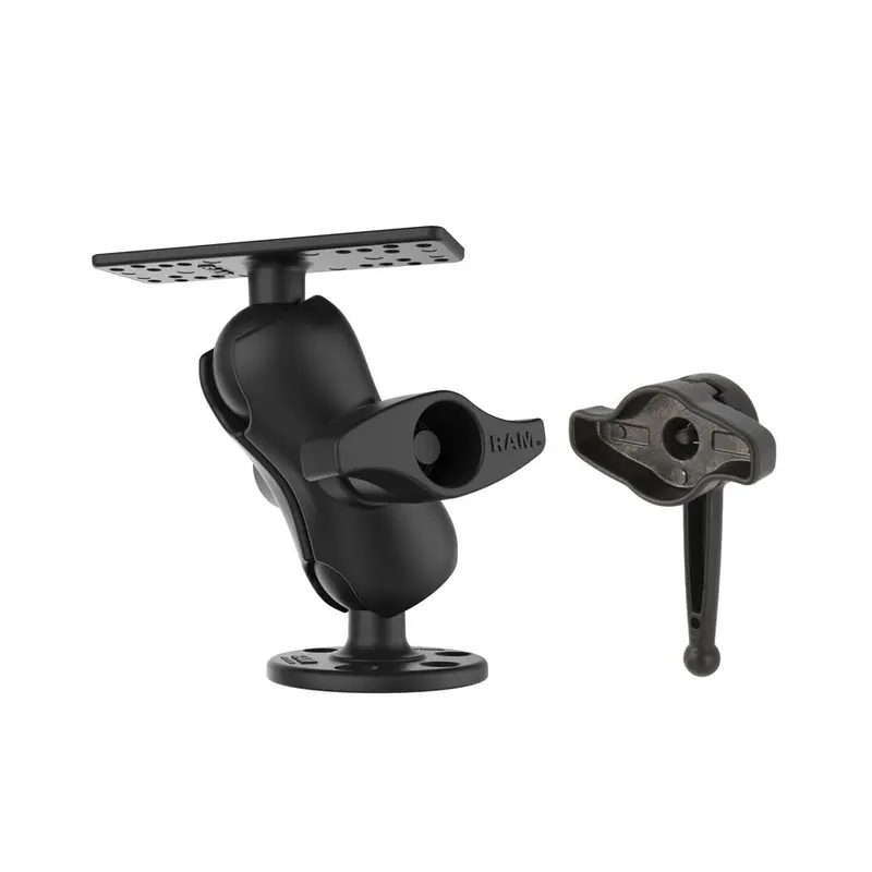 Ram Mount Universal D Size Ball Mount With Short Arm And Hi-Torq Wrench For 9"-12" Fishfinders And Chartplotters [Ram-D-115-C-Knob9h] 1
