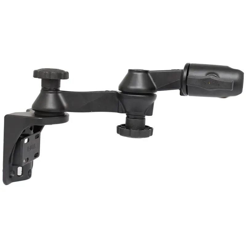 Ram Mount Vertical Mounting Base W/Double 6" Swing Arm  Swivel Single Socket F/1.5" Balls [Ram-109Vs-5Nbu] 1