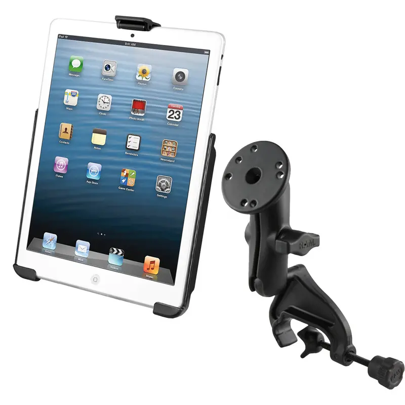 Ram Mount Yoke Clamp Mount W/Apple Ipad Mini Ez-Roll'r Cradle [Ram-B-121-Ap14u] 1