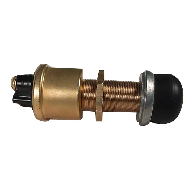 Raritan Heavy-Duty Push Button Switch - Brass [164000Br] 1