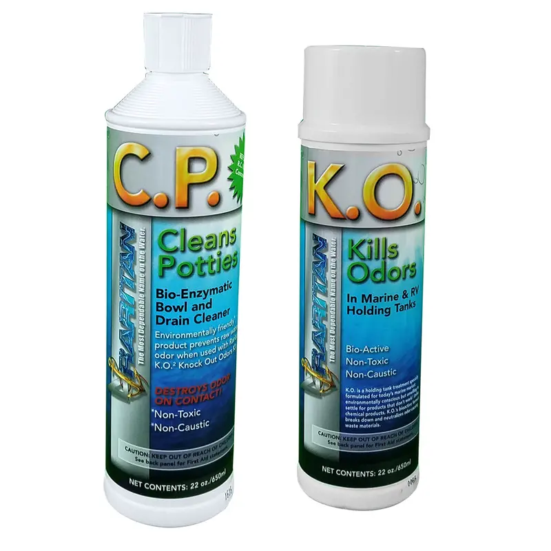 Raritan Potty Pack W/K.O. Kills Odors  C.P. Cleans Potties - 1 Of Each - 32Oz Bottles [1Ppot] 1