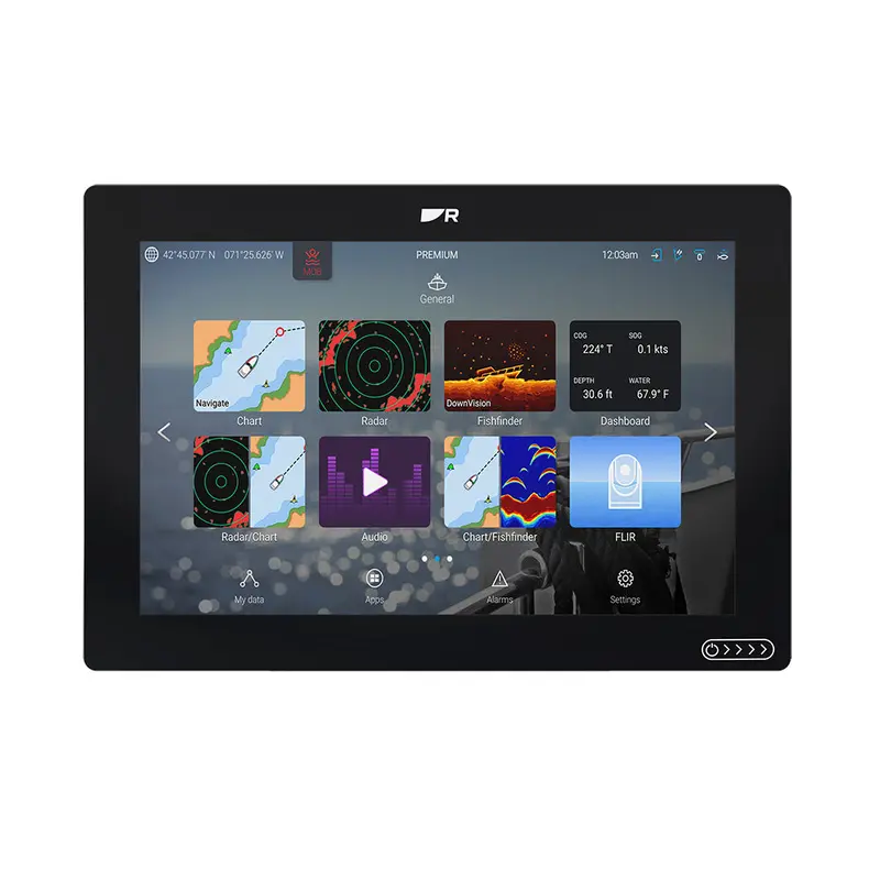 Raymarine Axiom 2 Rv 12" Chartplotter/Fishfinder W/Realvision 3D Sonar, Lighthouse North America Chart  Rv-100 Transducer [E70725-03-102] 1
