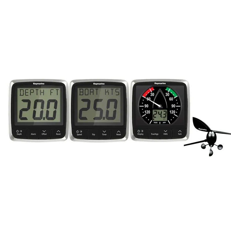 Raymarine I50/I60 Wind, Speed, Depth System Pack W/Transducers [T70584] 1