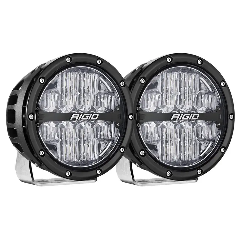 Rigid Industries 360-Series Rgbw 6" Offroad Lamp Drive Beam W/Rgbw Backlight Pods - Set Of 2 [36411] 1