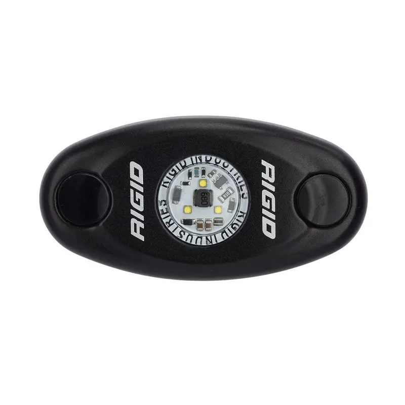 Rigid Industries A-Series Black High Power Led Light Single - Cool White [480093] 1