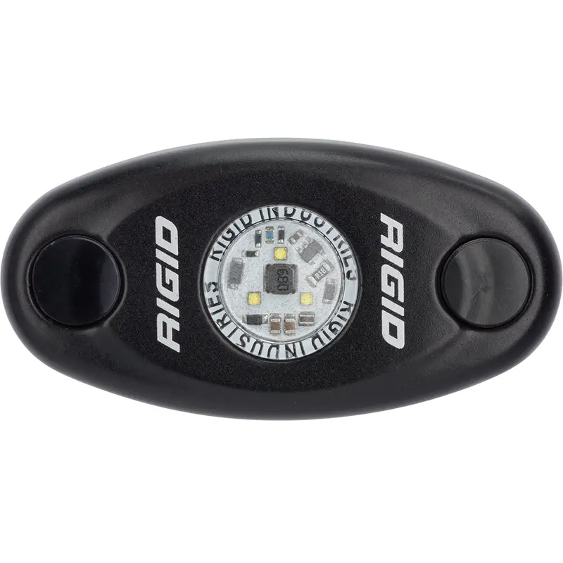 Rigid Industries A-Series Black Low Power Led Light - Single - Cool White [480033] 1