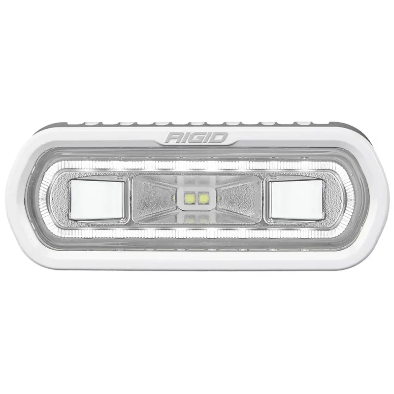 Rigid Industries Sr-L Series Marine Spreader Light - White Surface Mount - White Light W/White Halo [51100] 1