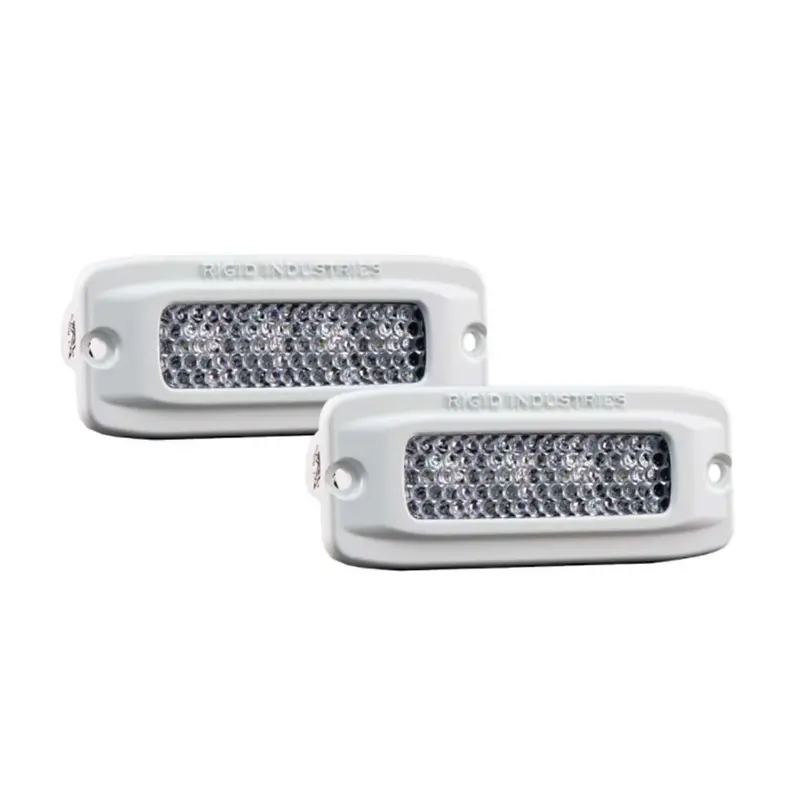 Rigid Industries Sr-Q Series Pro Rgb Diffused Led - Flush Mount - Pair - White [965503] 1